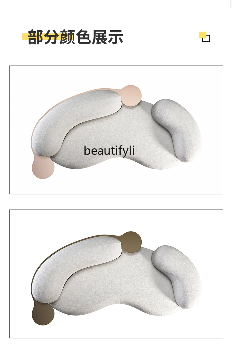 Современный металлический диван Lishan из ткани в скандинавском стиле креативная