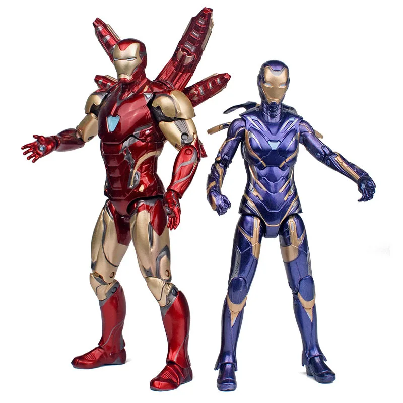 

Disney Marvel Avengers Tony Stark Endgame Ironman Mk85 Pepper Potts Mk49 Rescue Nano Weapon Set Stark Action Figure Gifts