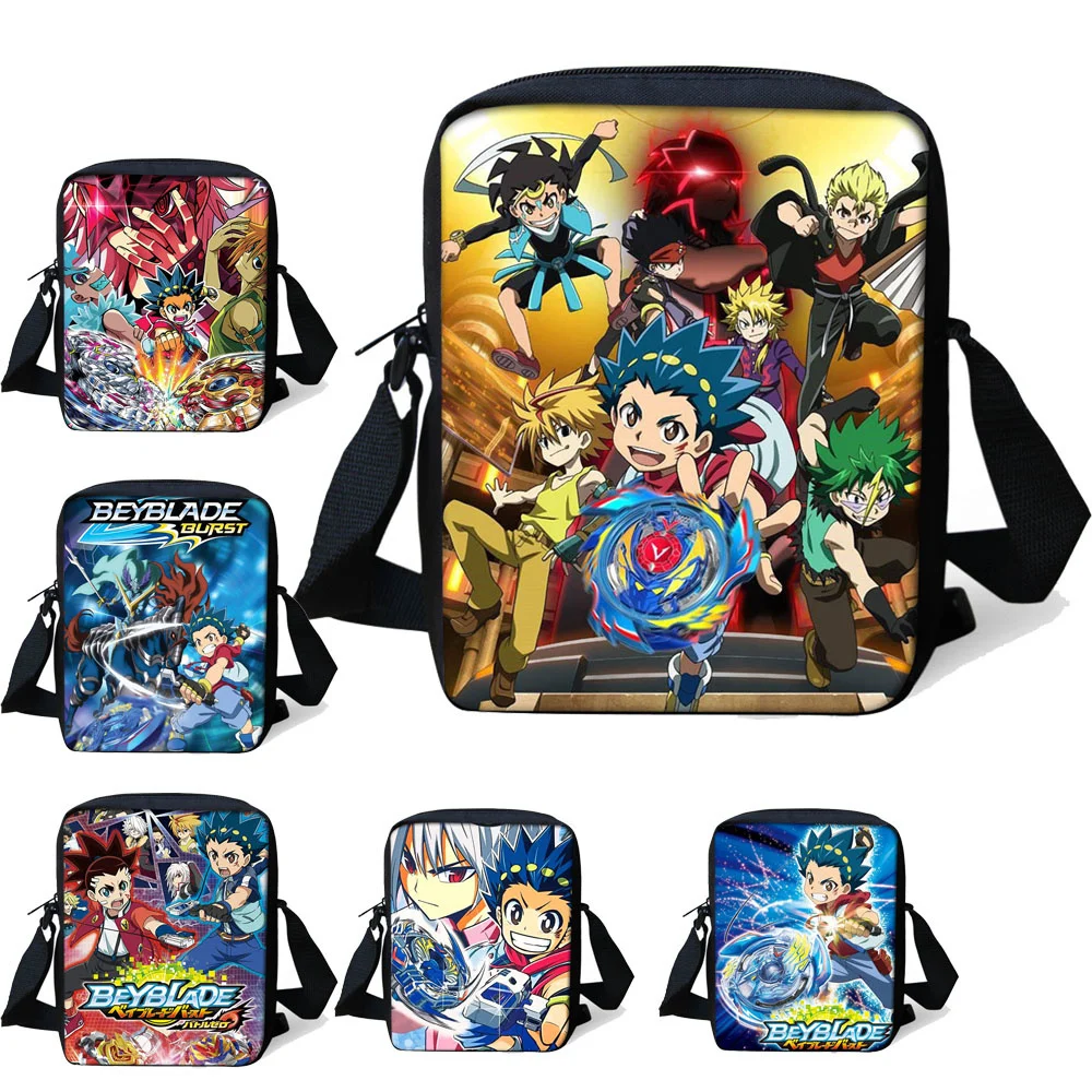 

Anime Beyblade Burst Evolution School Crossbody Bags For Boys Girls Schoolbag Kids Small Shoulder Bag Children Bookbags