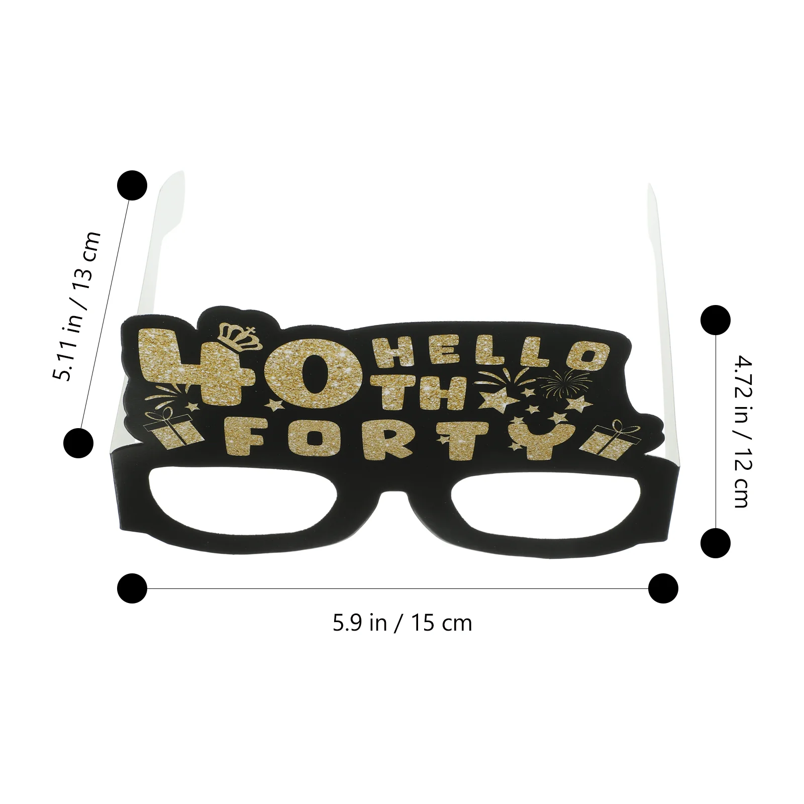 12 шт. украшения для очков на день рождения оправа подарков комплект украшений
