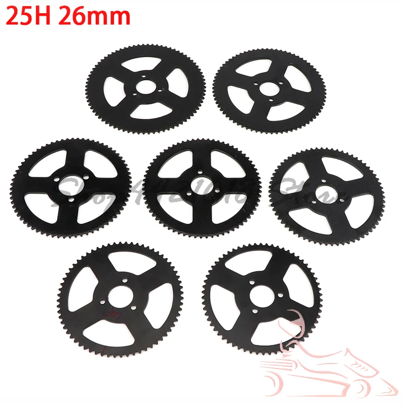 

25H 62T 64T 66T 68T 72T 74T 76T Tooth 26MM Rear Sprocket For 47CC 49CC Mini Moto ATV Quad Dirt Pit Pocket 2 Stroke