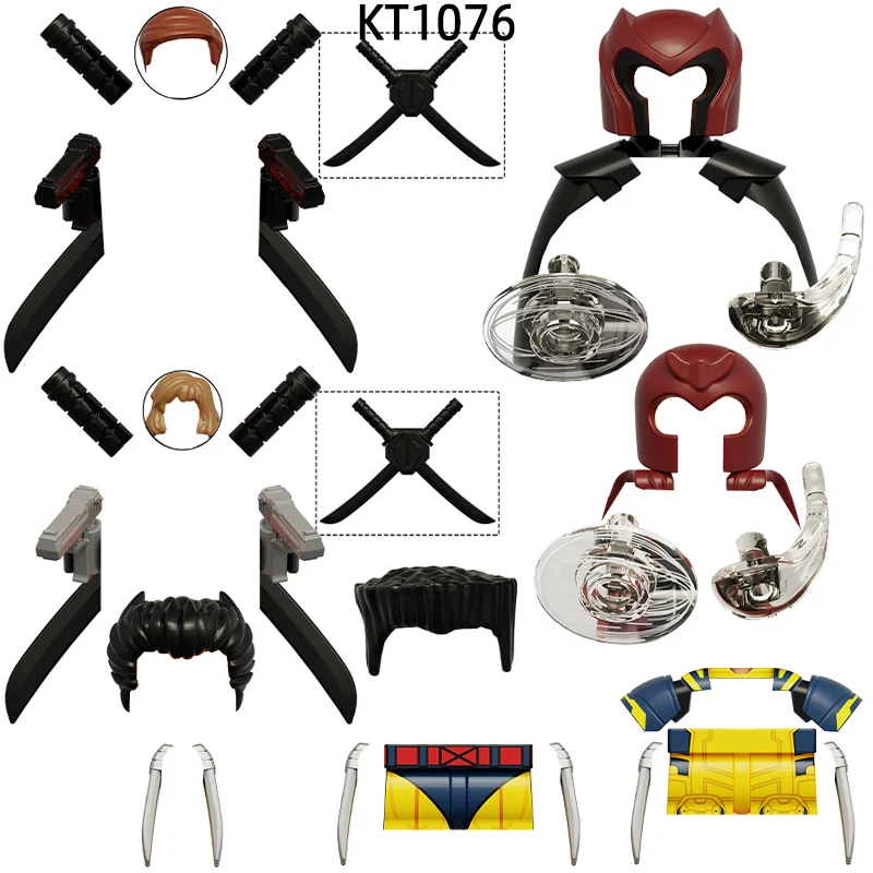 Экшн-фигурки Собачья лапа штаны брюки детали для волос модель блоков набор