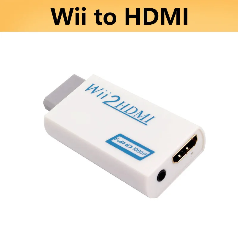 

Wii to HDMI Adapter Converter with 3.5mm Jack Audio Support FullHD 720P 1080P for Wii2HDMI Adapter for HDTV PC Monitor Display