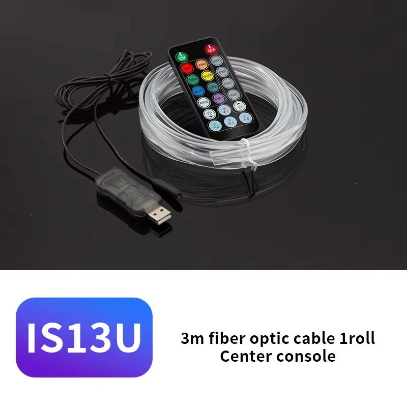 

Светодиодная лента RGB 2/3/4/5M, автомобиль, оптоволокно USB, управление через приложение, скрытая установка, атмосфера