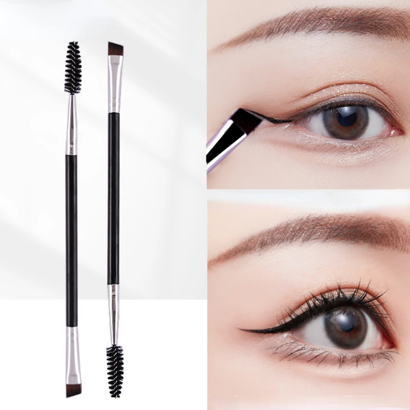 

Double-ended Eyebrow Brush Eyelash Comb Makeup Brushes Dual Ended Angled Brush Spoolie Brush 2 In 1 Eyebrow Brush Makeup Tools