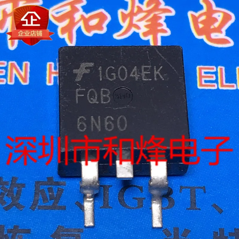 

5 шт.-10 шт. FQB6N60 TO-263 6.2A 600V Новый и оригинальный на складе