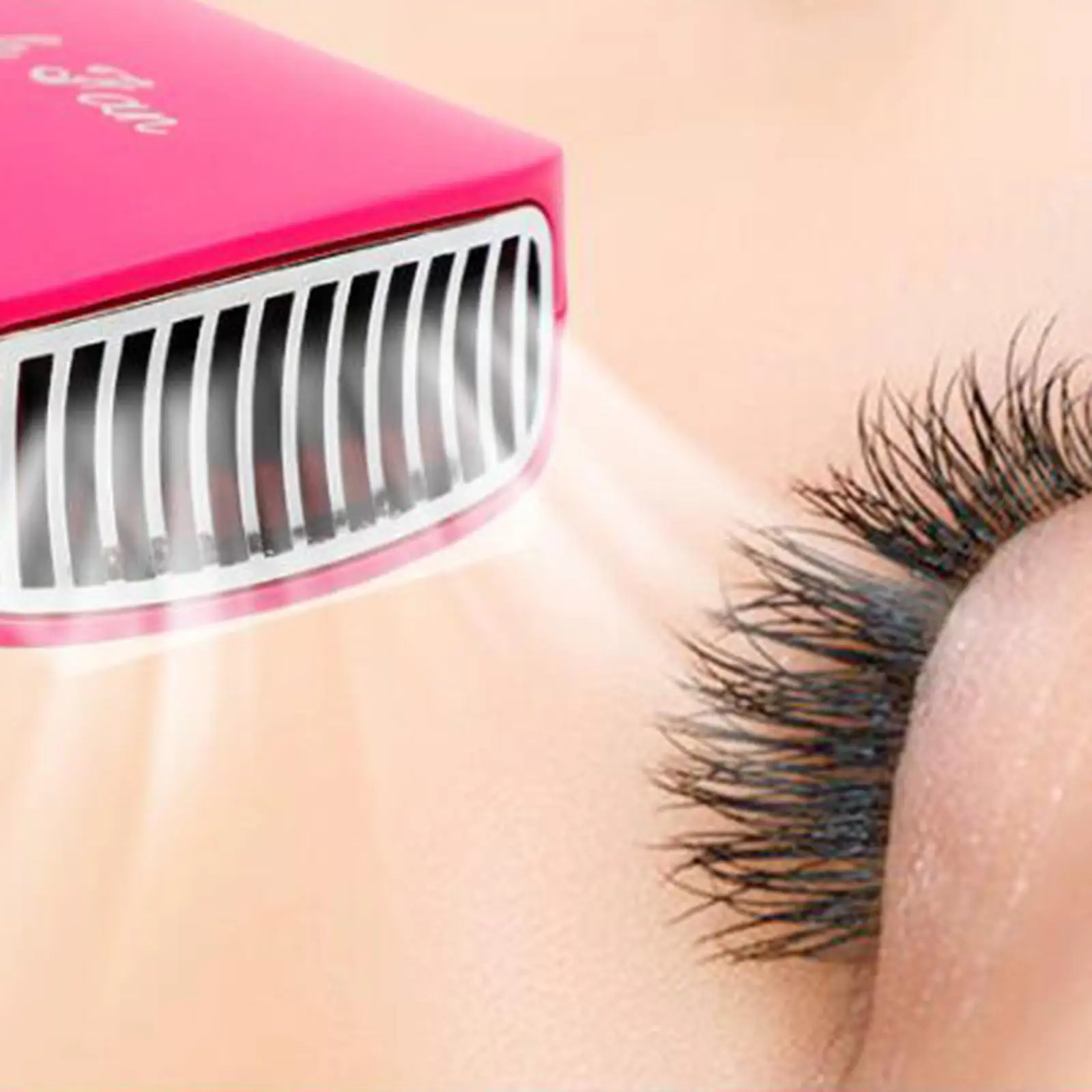 Мини-вентилятор для охлаждения ресниц Eyelash Fan Cooling Fans Mini USB Air Conditioning Blower для девушек с наращиванием ресниц, перезаряжаемый сушилка для ресниц Extension on.