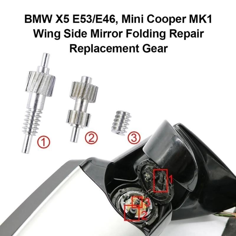 

Автомобильная Складная Шестерня для зеркала заднего вида X5 E53 E46 Mini MK1