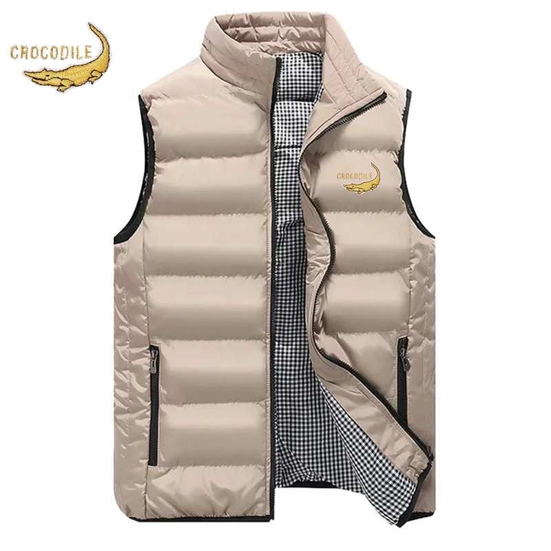 Мужская брендовая хлопковая майка с вышивкой осенне-зимняя элитная модная