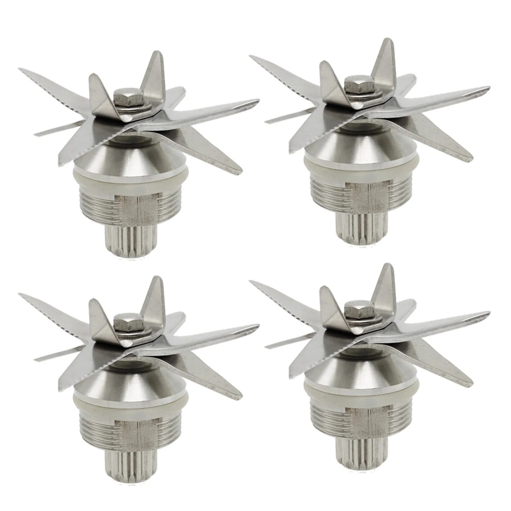 

4X 767 Stainless Steel Juicer Ice Blades Blender 8 Blade Knives Knife for Universal 2L Machine