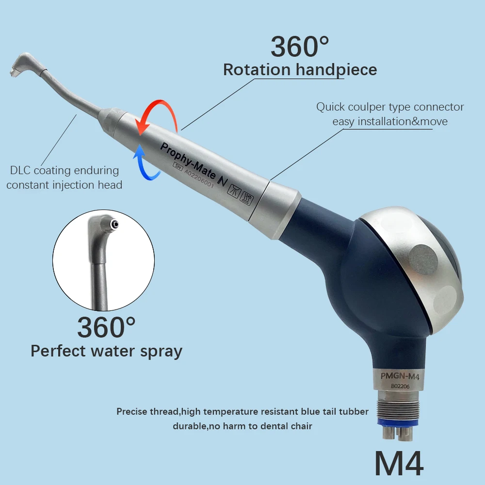 

Dental Air Flow Teeth Polishing Polisher Handpiece Hygiene Prophy Jet dentistry tools 4hole/PTL quick connect Dentist Tools