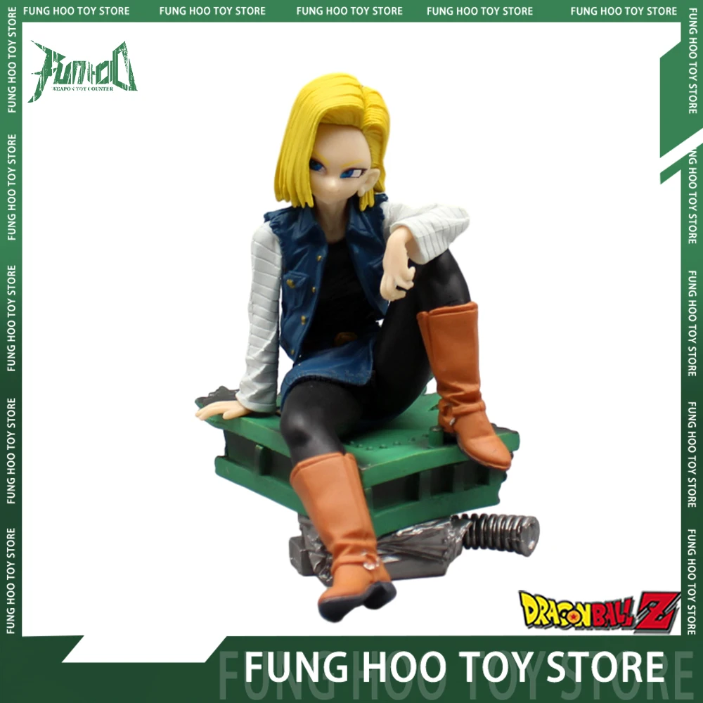 

13cm Dragon Ball Anime Figure Android 18 Statue Pvc Gk Statue Figurine Model Doll Ornament Collection Room Decora Christmas Toys