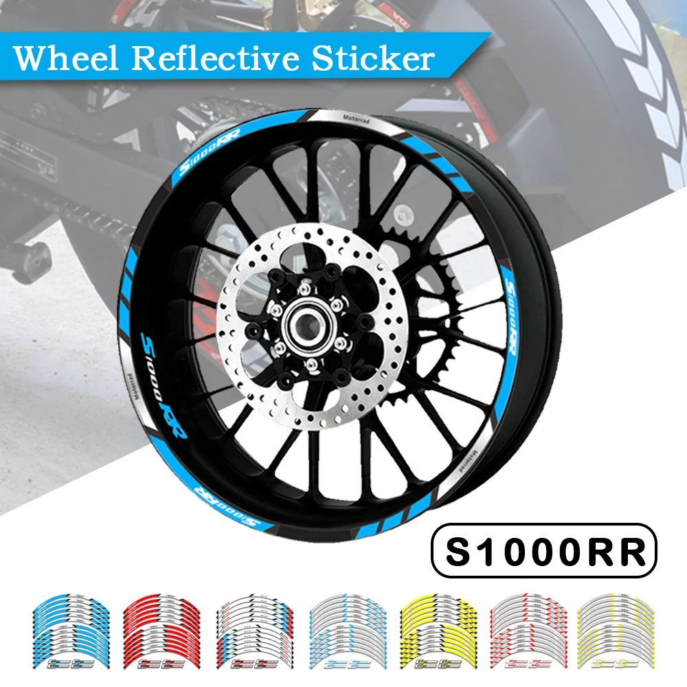 

Аксессуары для мотоциклов BMW S1000RR S1000 RR, обод передних и задних колес, декоративная клейкая Светоотражающая наклейка