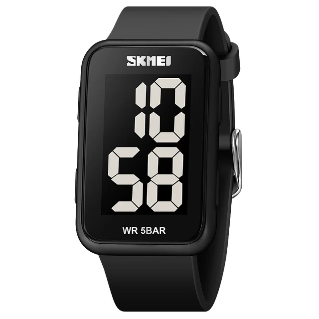 Часы наручные SKMEI мужские/женские цифровые, спортивные электронные прямоугольные светодиодные, с большим экраном, водонепроницаемость 50 м