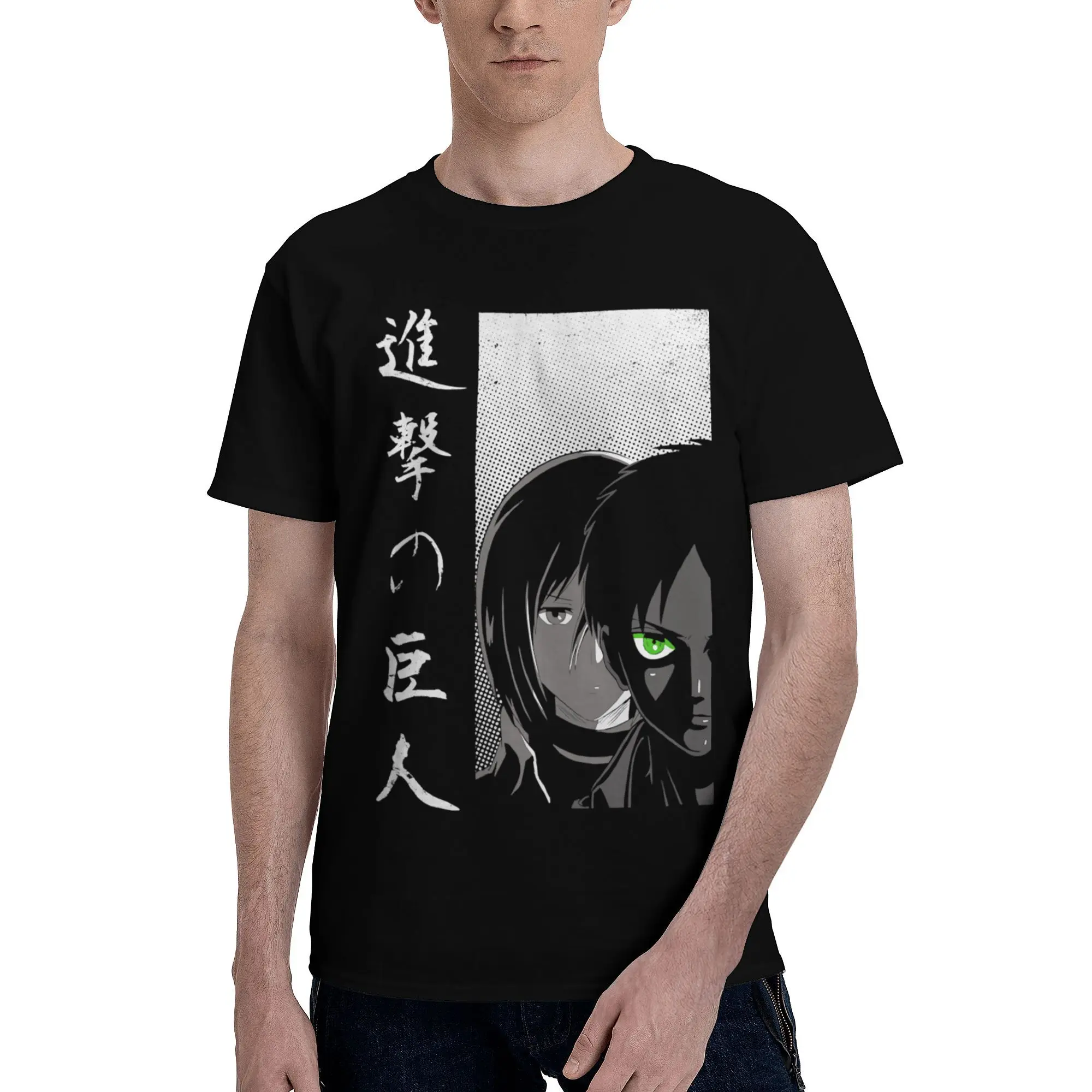 Attack on Titan (Shingeki no Kyojin) Protect the Wall T Shirt For Men Women Cotton Clothes Vintage Round Neck Short Sleeve