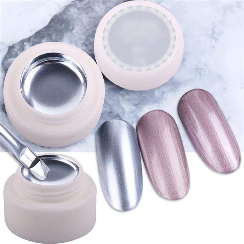 

Nail Art Metal Painting Gel Nail Polish Metallic 3D Emboss Nail Art Line Silk Point Line Spider Gel Varnish Mirror Drawing Gel