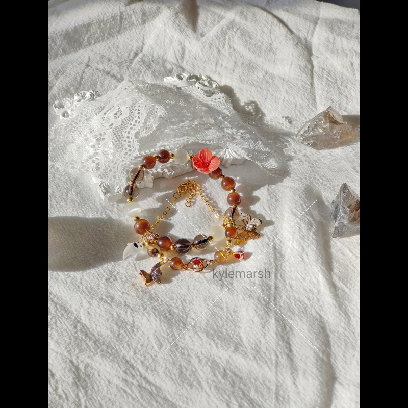 

Браслет с анимэ Genshin Impact Hutao Cosplay prop милый подарок 15 см