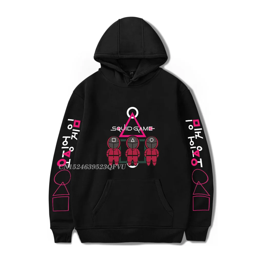 

Hip Hop Hooded Squid Game Hoodies Men Women Unisex Streetwear Pullovers Harajuku Sweatshirt High Quality Print Hooded Pullover