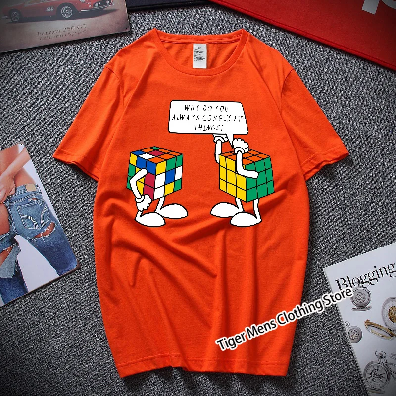 Футболка мужская с забавным принтом хлопковая тенниска в стиле хип-хоп уличная