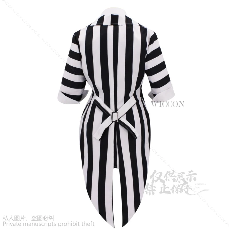 Костюм для косплея Beeetle Michael Keaton черно-белая полосатая форма женский свадебный