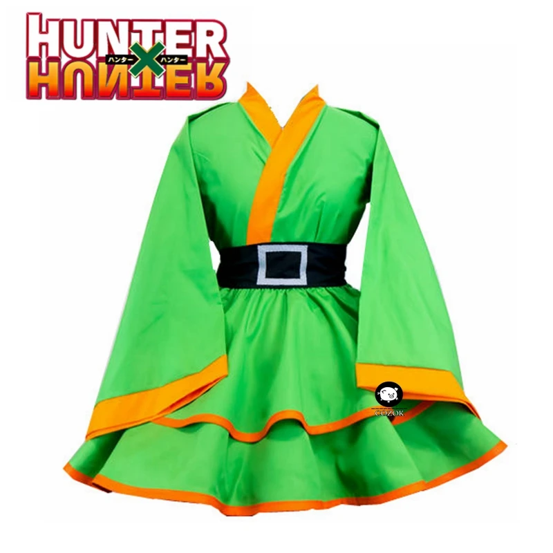 Кимоно для косплея мужчин и женщин аниме HUNTER x GON FREECSS зеленый индивидуальный