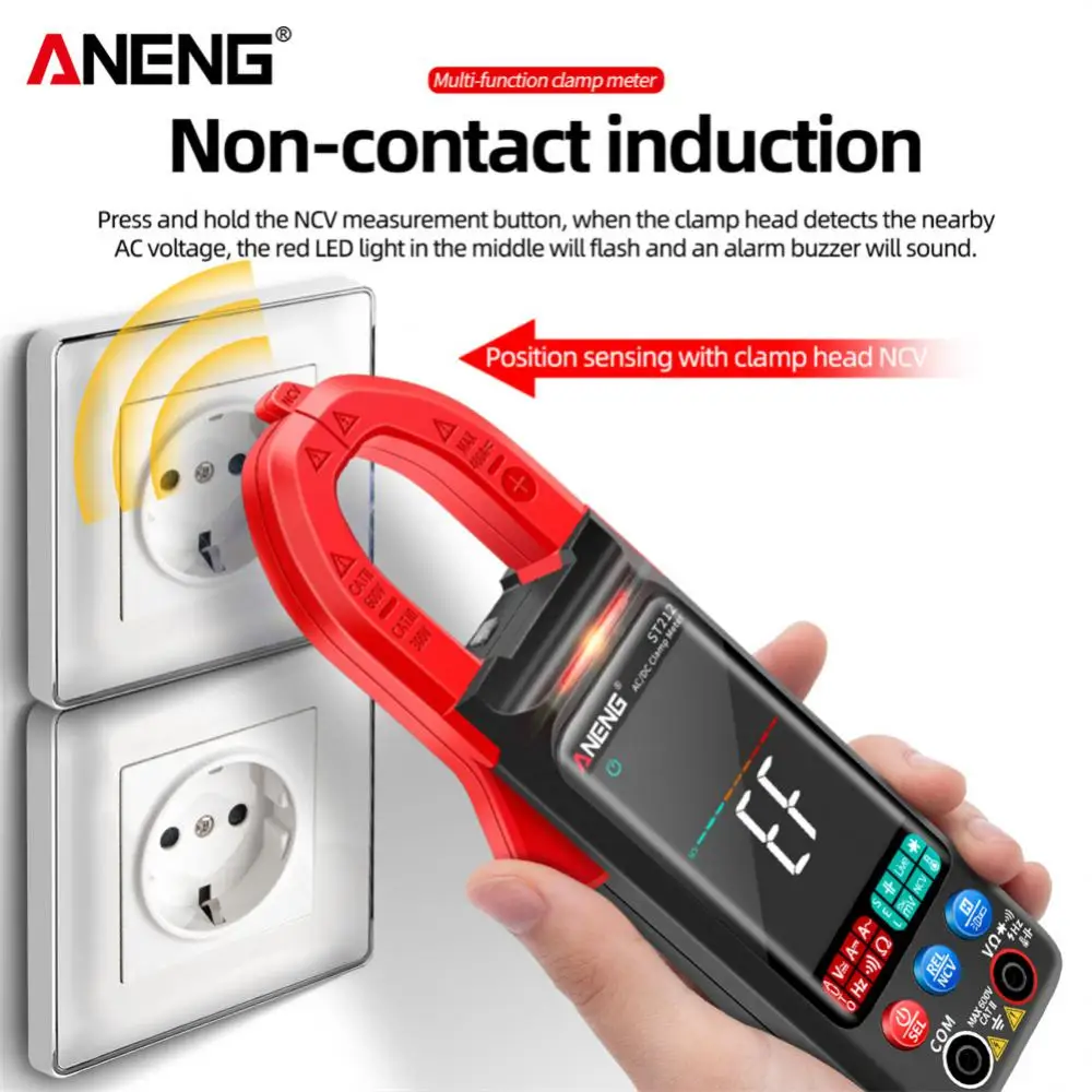 Фото Зажим Mete M469d Hz Ncv Ohm Utp Lan смарт-Искатель проводов сетевой инструмент тестер сетевого кабеля Rj45 Aneng большой цветной мультиметр №4