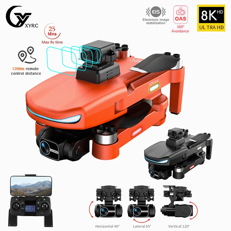 L800 Pro2 GPS Дрон 4K профессиональный 8K HD Двойная Камера Лазерный обход препятствий
