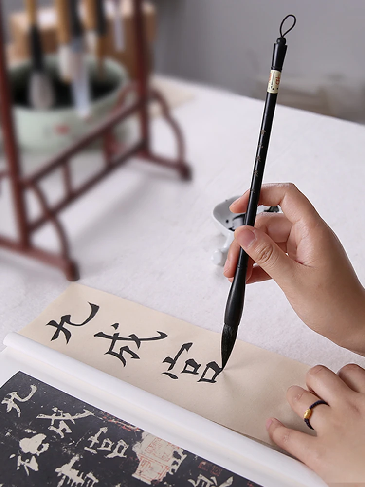 Chinese Calligraphy Painting Brush Multiple Hair Calligraphie Ouyang Xun Yan Zhenqing Running Script Pen