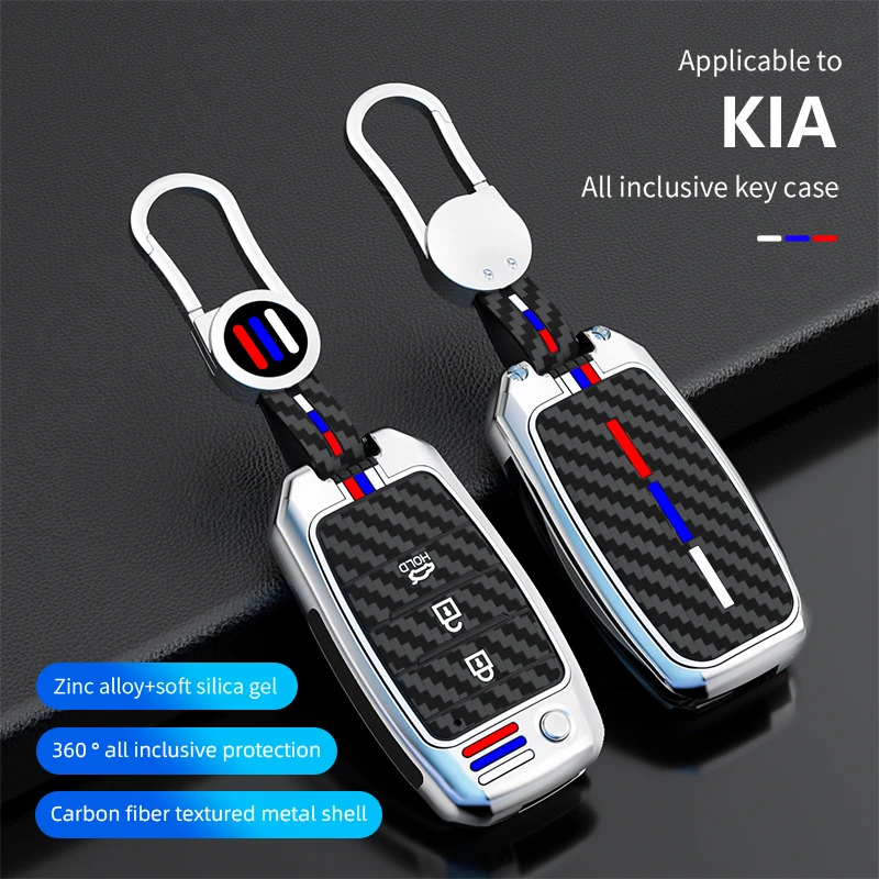

Funda de aleación de Zinc para llave de coche, cubierta para Kia Rio 3 K2 Ceed Cerato K3 Sportage 4 Picanto K5 Optima Sorento Fo