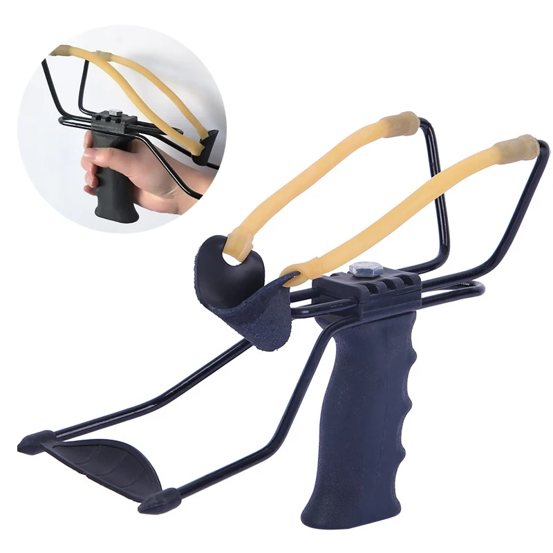 New High Power High-precision Slingshot with Rubber Bands Wrist Catapult Powerful Outdoor Equipment Hunting Shooting Accessories