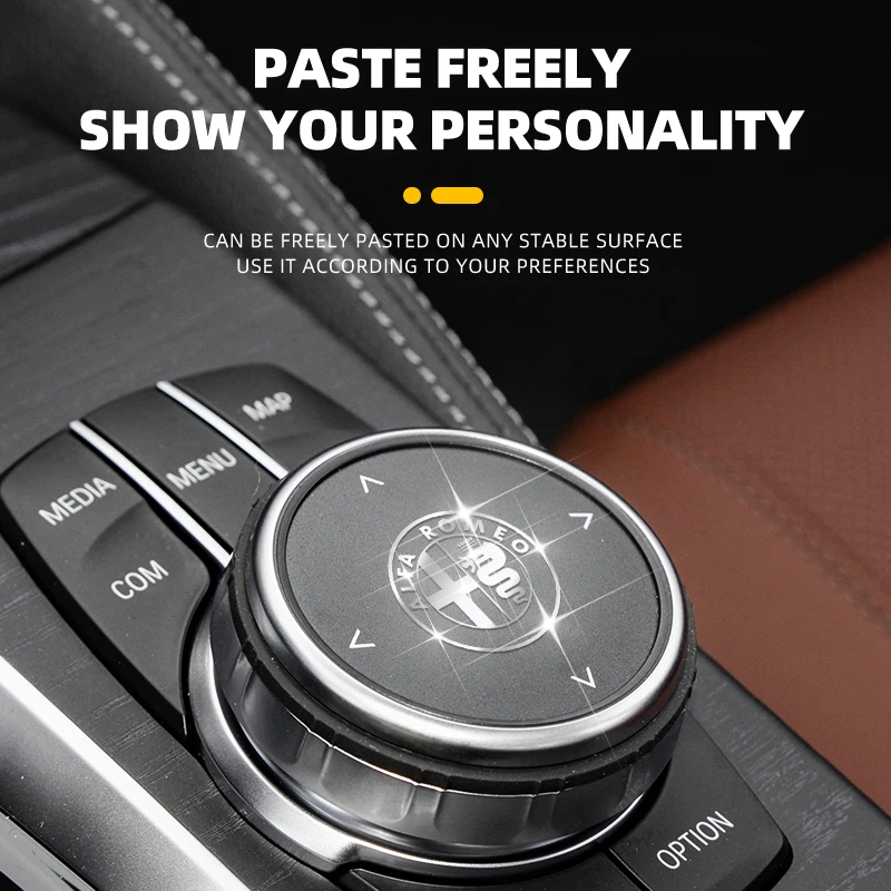 2/5/10 шт. 3D металлическая наклейка с эмблемой автомобиля декоративная внутренняя