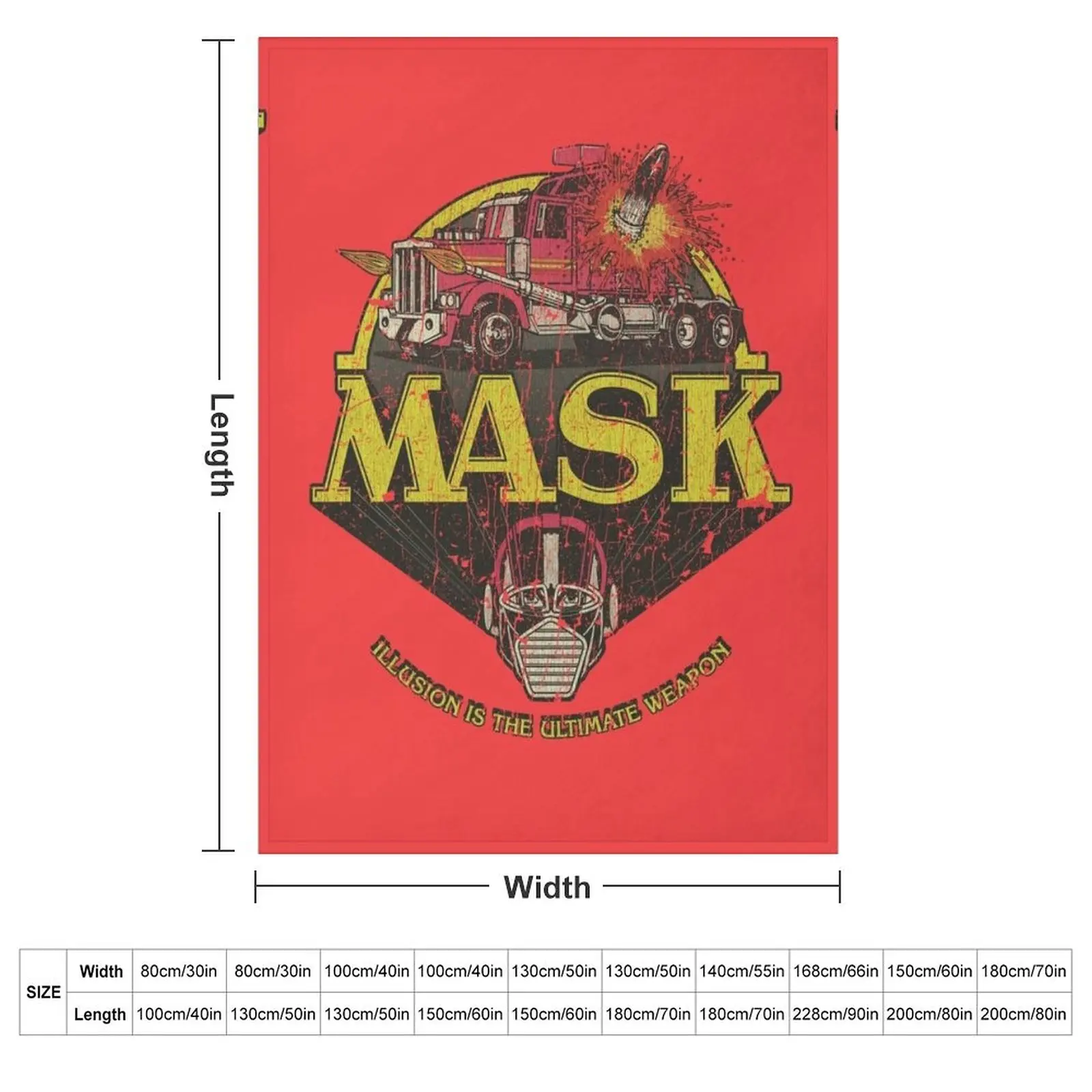 М.А.С.К. - Декоративное одеяло Mobile Armored Strike Kommand 1985 мягкие большие одеяла для дивана