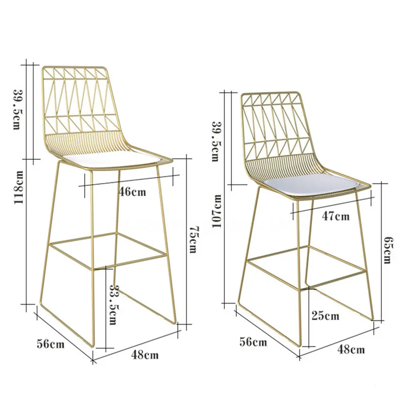 Скандинавские барные стулья современные домашний барный стул белые высокие