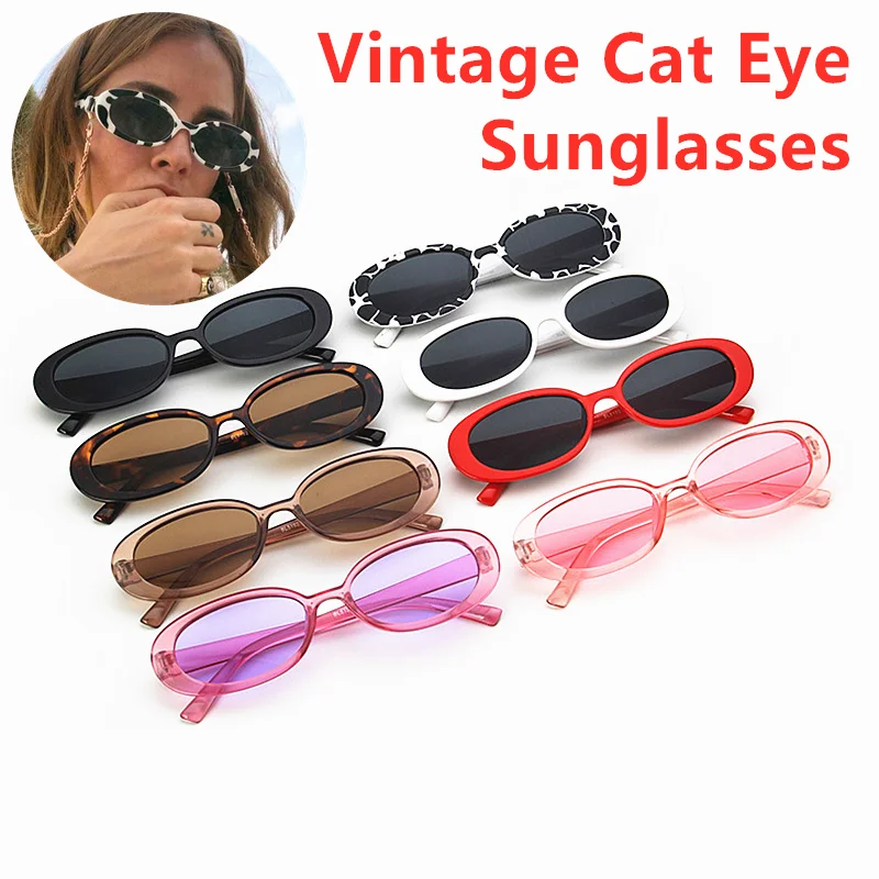 2021 Популярные Винтажные Солнцезащитные очки в маленькой оправе кошачий глаз UV400