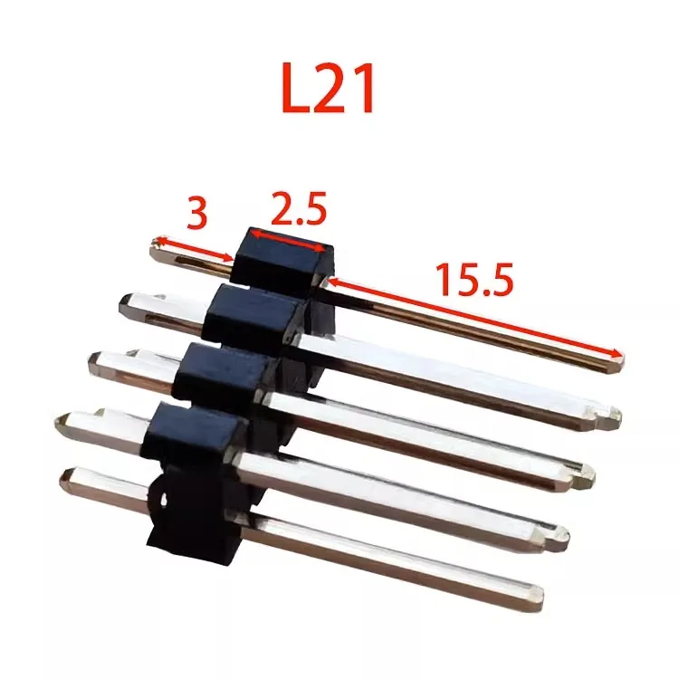 1000 шт. 2 54 мм двухрядный Штекерный 0 8u ''позолоченный штырьковый разъем