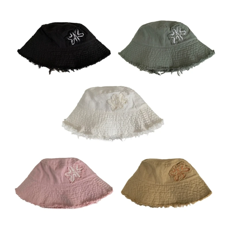 

Hot Girls Leisure Bucket Hat Ladies Outdoor Fisherman Hat for Travel Camping