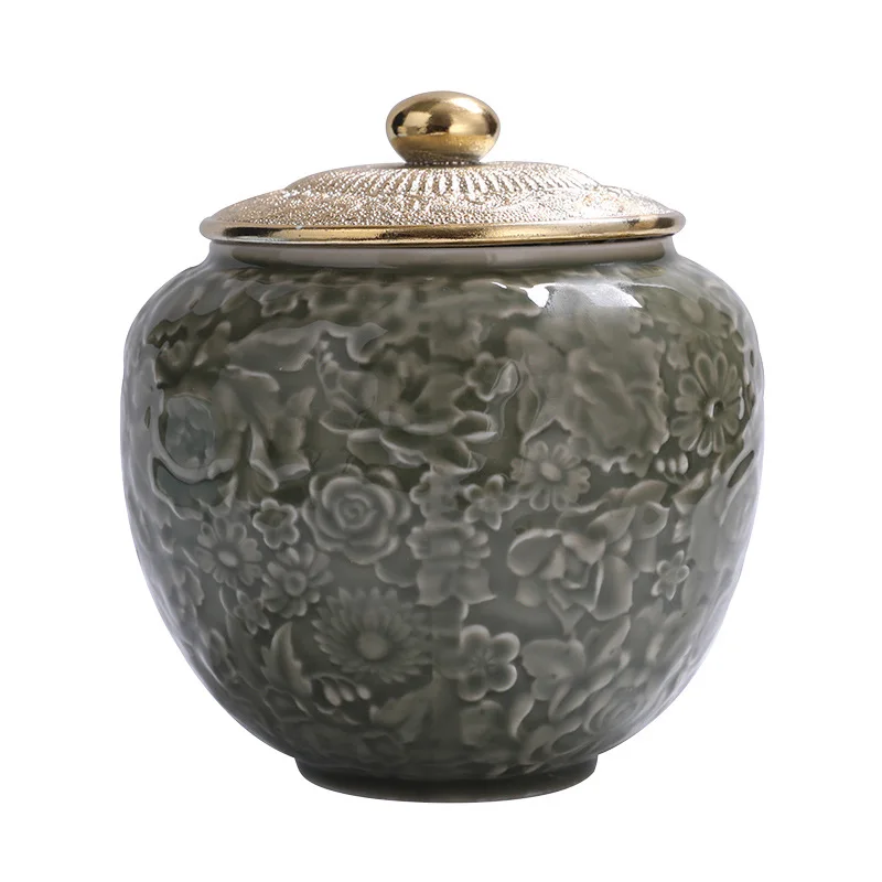

Hermetic Pot Household Moisture Proof Tank Tea Jar Storage Teabox Tea Organizer Box Container Pots Canister Caddy Can Teaware