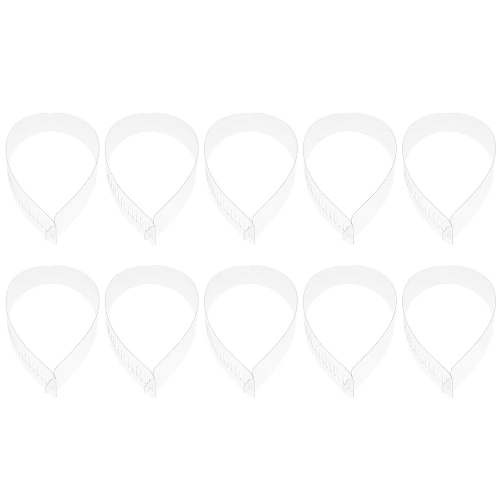 

50 Pcs Shirt Collar Support Practical Collar Fixing Strips Plastic Collar Strips