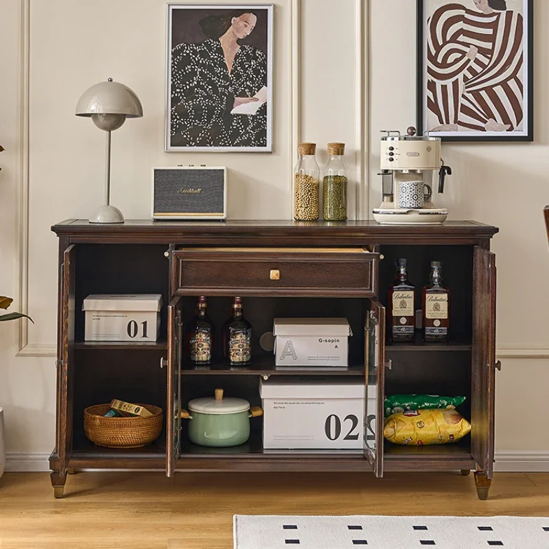Кухонный сервант шкаф для гостиной стеклянный шкафчик кладовой витрина хранения