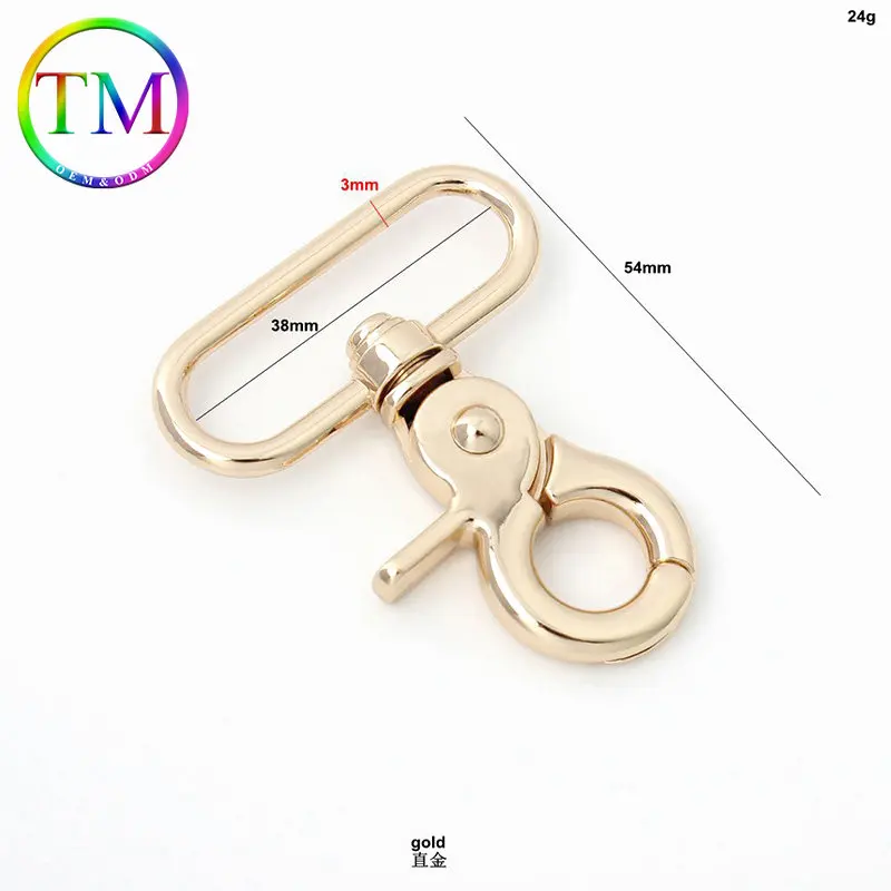 10-50Pcs Custom Metal Snap Hook Trigger Swivel Lobster Clasp Clips Strap Belt Webbing Buckle Diy Bag Hardware Accessories