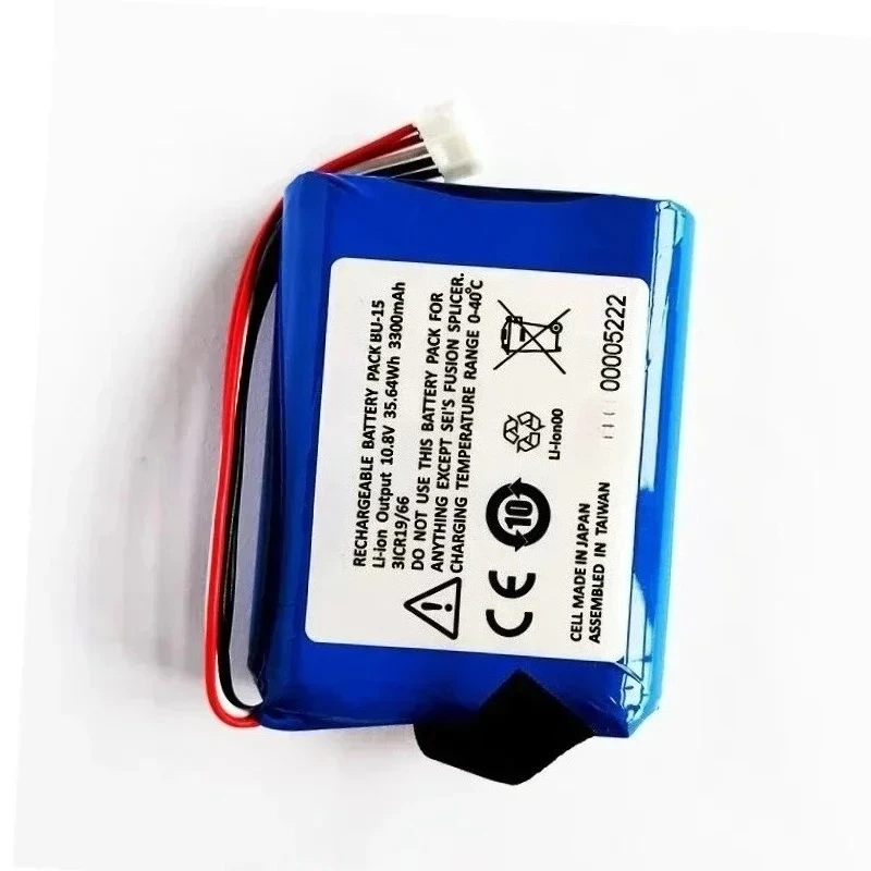 Фото Аккумулятор BU-15 10.8V 35.64Wh 3300mAh для Sumitomo T-400S T400S, высококачественная батарея для машины для плавления волокон №3