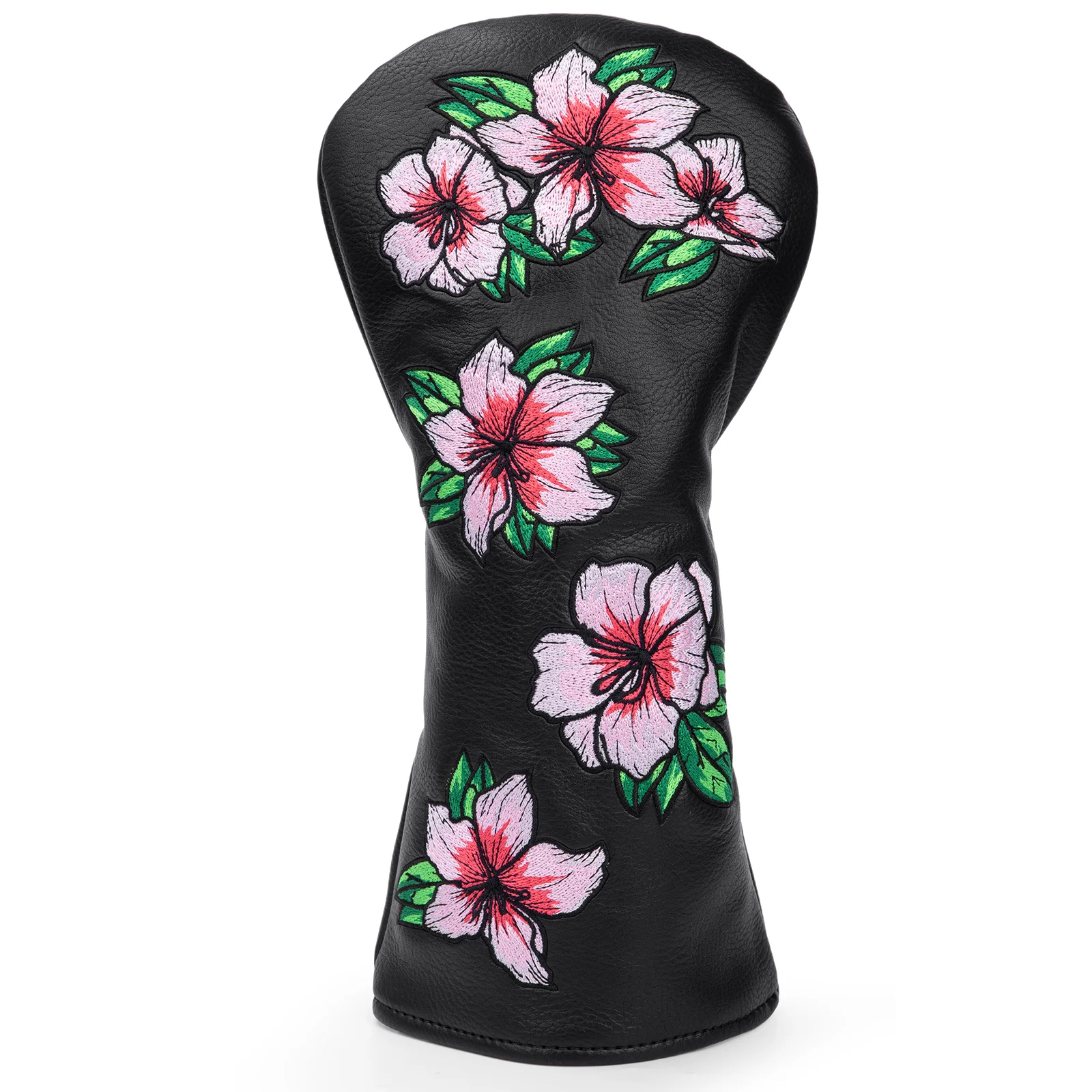 Фото Чехлы для гольф-клюшек Spring Flower Golfer Gift, черные, из премиальной кожи, для драйверов, фервейных вудов, гибридов, 3-х деревянных клюшек G №2