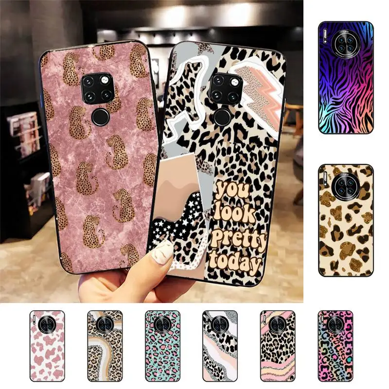 

Fashion Colorful Leopard Milk Cow Zebra Phone Case for Samsung S20 lite S21 S10 S9 plus for Redmi Note8 9pro for Huawei Y6 cover