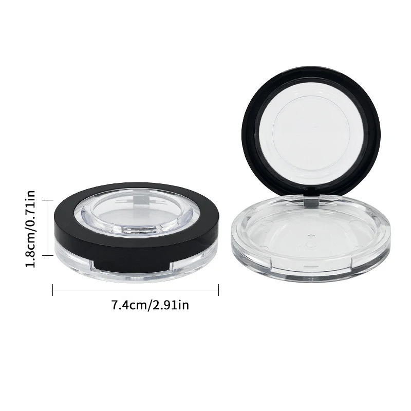 1 шт. прозрачная упаковочная коробка для пигментов тени век пустой диск образец