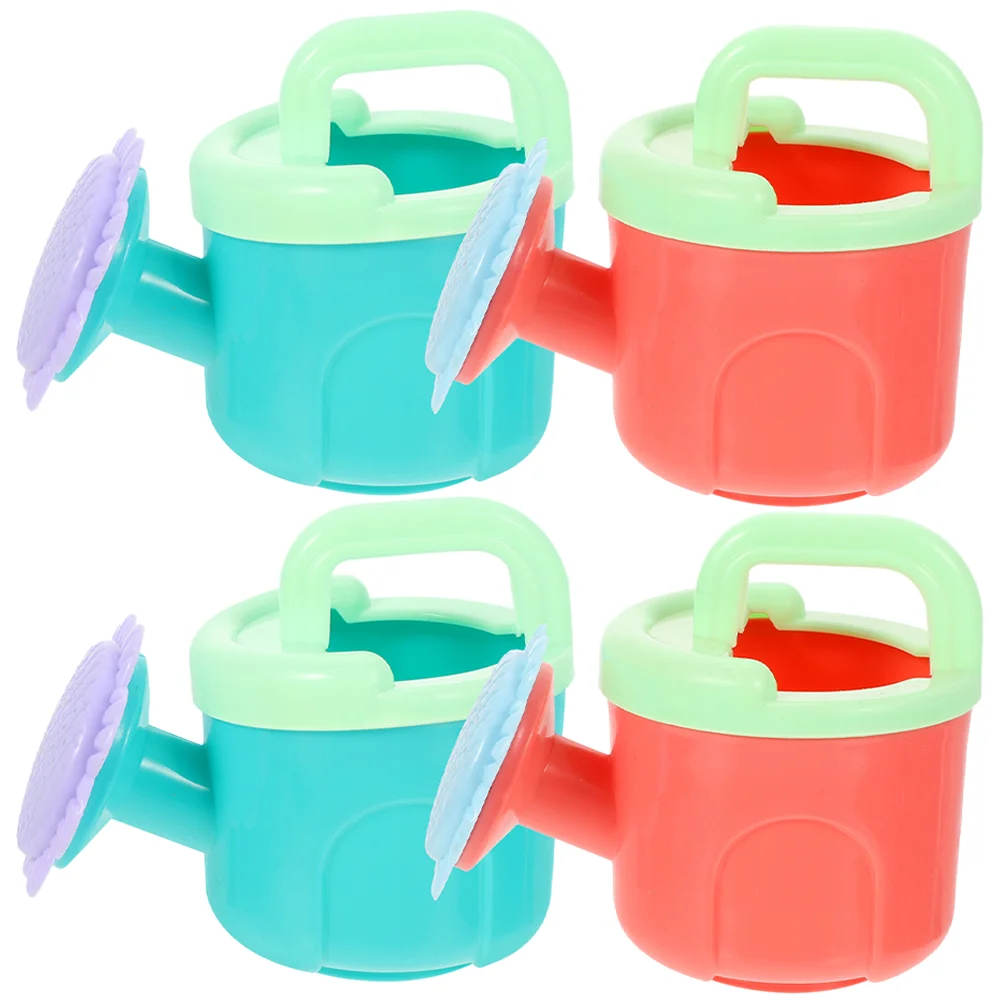 

4 Pcs Accessories Watering Cans Summer Kids Small Kid Outdoor Toys Plastic Beach Jug