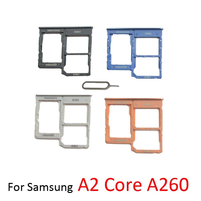 Для Samsung Galaxy A2 Core A260 A260F A260G оригинальный телефон новая SIM-карта лоток Слот держатель ящик с штифтом
