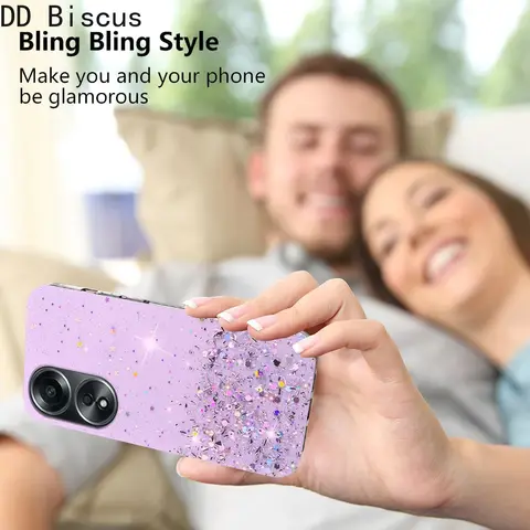 Блестящий чехол для телефона OPPO A18 A38 A58 A78 A98 A79 A57 A77 чехол A74 A54S A16 A17