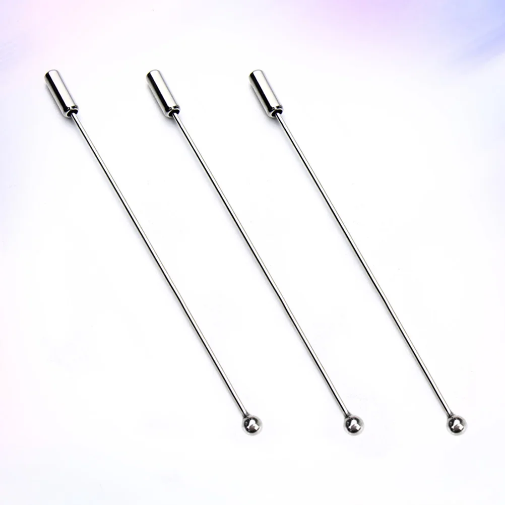 

20pcs Tie Stick Pin DIY Costume Jewelry Accessories Brooch Metal Stick Pin Diy Jewelry Findings Silver Coat Stick Pin