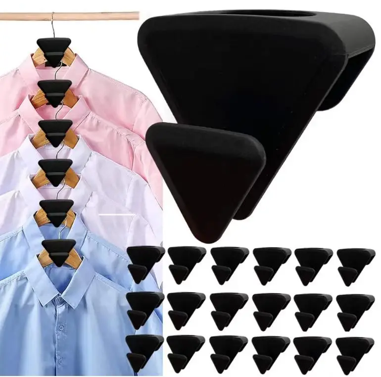 

Triangles Clothes Hanger Connector Hooks Wardrobe Extender Clips for Clothing Space Saving Cascading Clothes Hangers Organizer