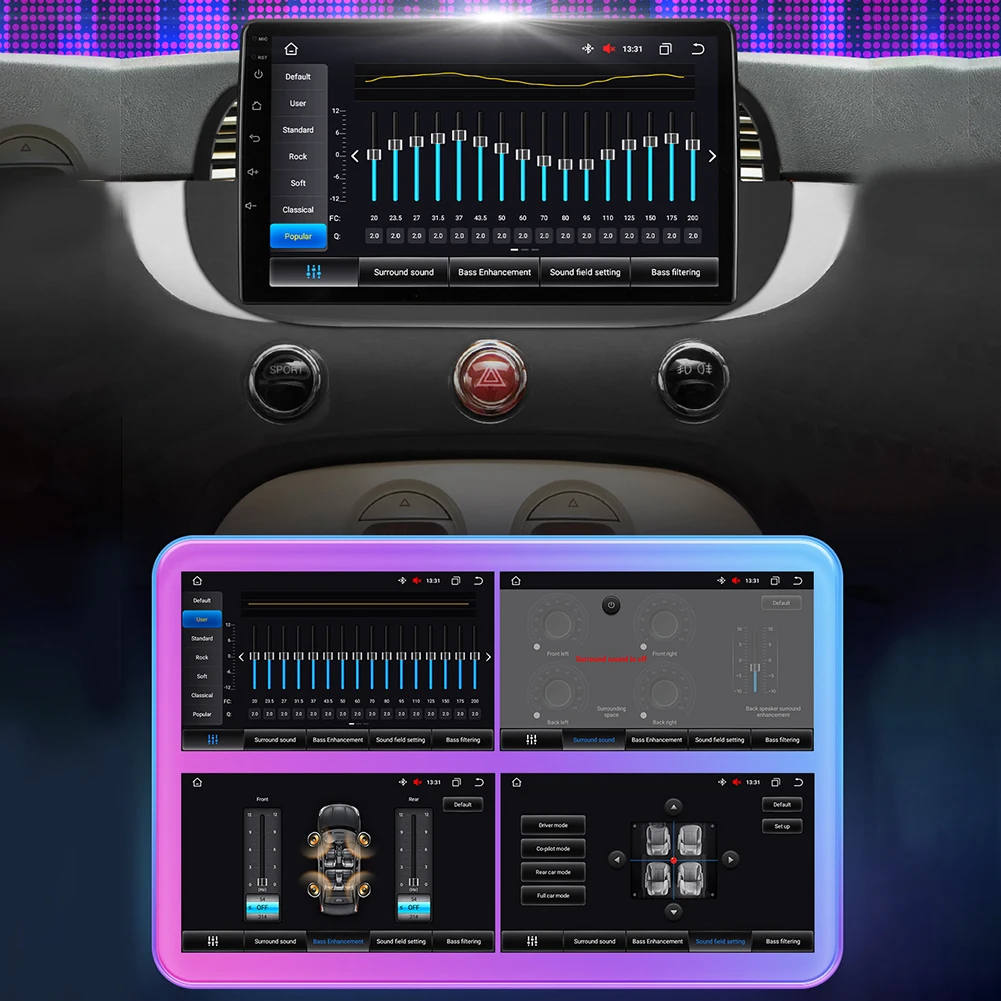 

Stereo Radio Car Player Car Wireless 1280 *720 Car Entertainment Car Stereos Carplay GPS MP3 Player RCA Practical